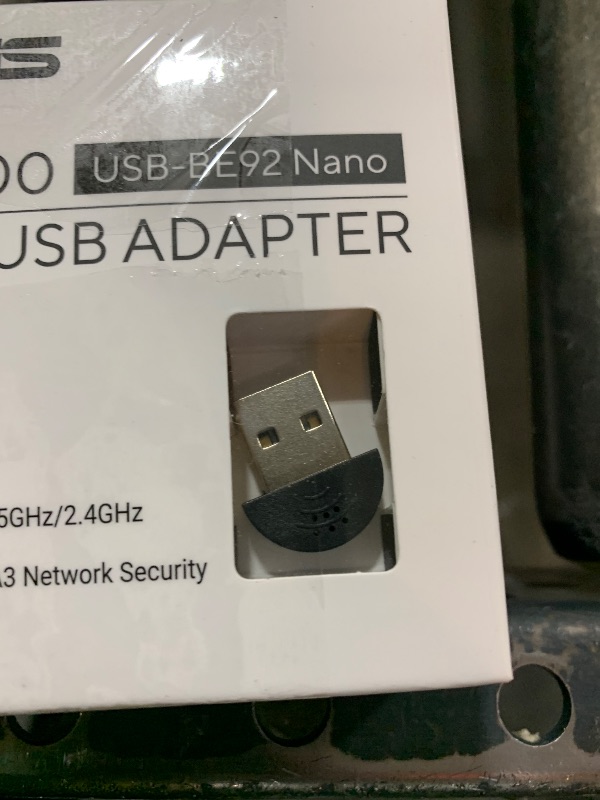 View 2 of ASUS Tri-Band WiFi 7 Nano USB Adapter (USB-BE92 Nano), 6GHz Band, Support 4096-QAM, Plug and Play, Compatible with Windows® 10 & 11, TAA Compliant