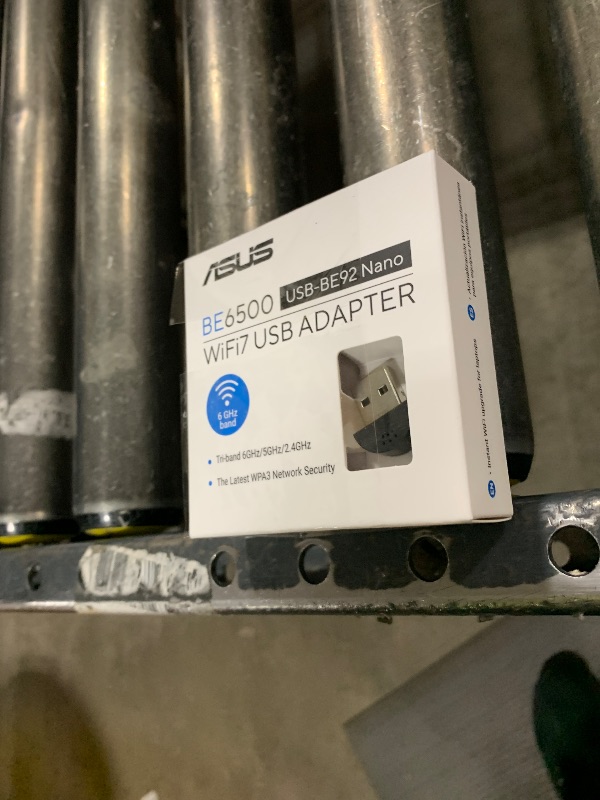View 3 of ASUS Tri-Band WiFi 7 Nano USB Adapter (USB-BE92 Nano), 6GHz Band, Support 4096-QAM, Plug and Play, Compatible with Windows® 10 & 11, TAA Compliant