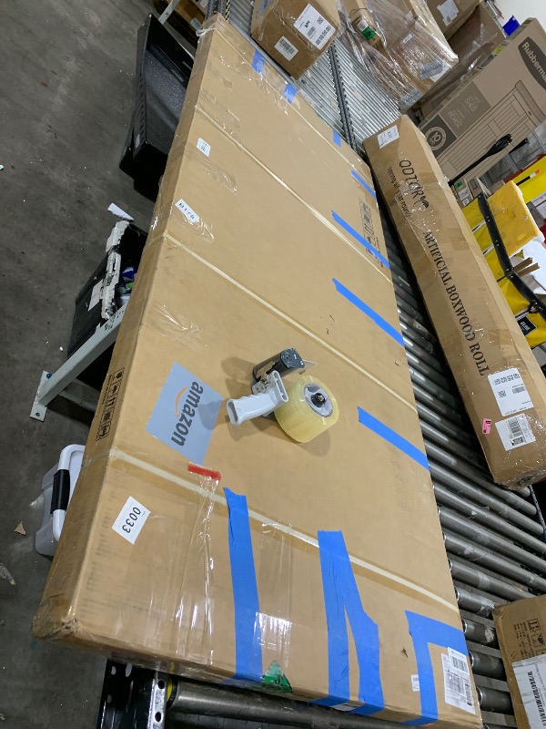 Photo 1 of 30" x 80" Mirror Slab Door, Pre-Assembled One Side French Interior Door, Paintable Solid Wood Pocket Barn Doors for Living Room Pantry Laundry Closet Bathroom White Pre-Finished Surface w/o Hardware