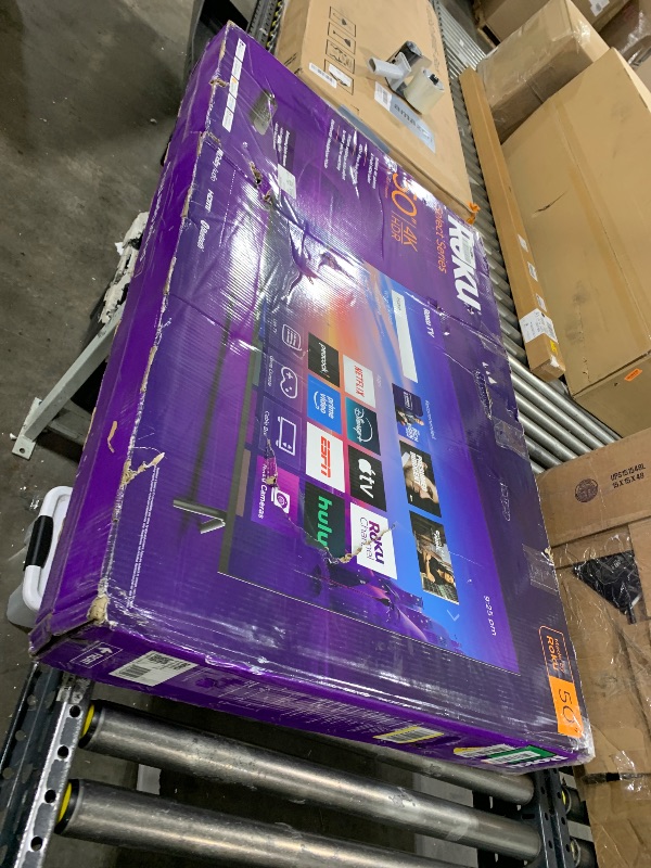 Photo 1 of Roku Smart TV 2025 – 50-Inch Select Series, 4K HDR TV – RokuTV with Enhanced Voice Remote – Flat Screen LED Television with Wi-Fi for Streaming Live Local News, Sports, Family Entertainment