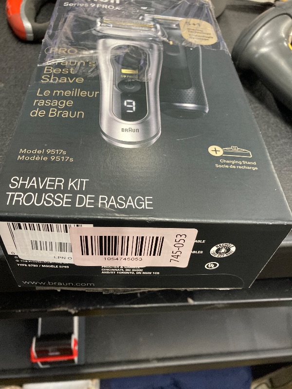 Photo 1 of Braun Series 9 9517s PRO+ Electric Razor for Men, 5 Pro Shave Elements & Precision Long Hair ProTrimmer, Charging Stand, Braun’s Best for Smooth Skin, Wet & Dry Electric Razor with 60min Runtime