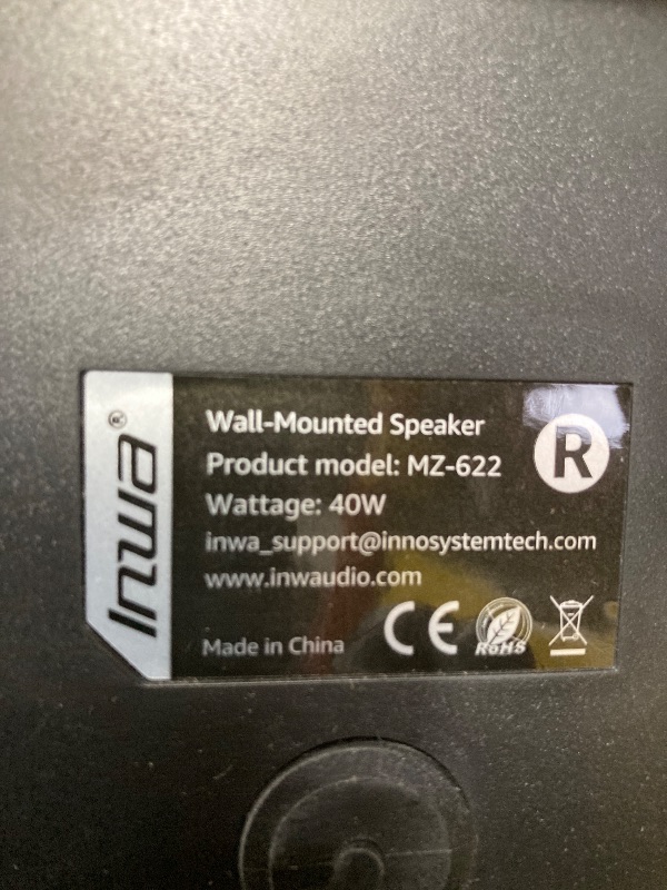 Photo 1 of ***(*PARTS ONLY -SELLING AS IS)***
Inwa Outdoor Bluetooth Speakers, 400W Active Passive Wall Mount Speaker, Waterproof Wireless Indoor/Outdoor Stereo Sound Set W/Aux in, Sound System for Patio/Porch/Gazebo/Garage(Pair, Dark Black)