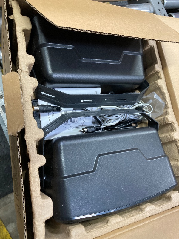 Photo 1 of ***(*PARTS ONLY -SELLING AS IS)***
Inwa Outdoor Bluetooth Speakers, 400W Active Passive Wall Mount Speaker, Waterproof Wireless Indoor/Outdoor Stereo Sound Set W/Aux in, Sound System for Patio/Porch/Gazebo/Garage(Pair, Dark Black)