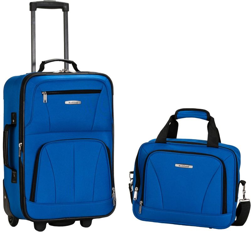 Photo 1 of ***COLOR IS DARK BLUE AS IN ACTUAL PICTURE***Softside Upright Luggage Set,Expandable, Blue, 2-Piece 
