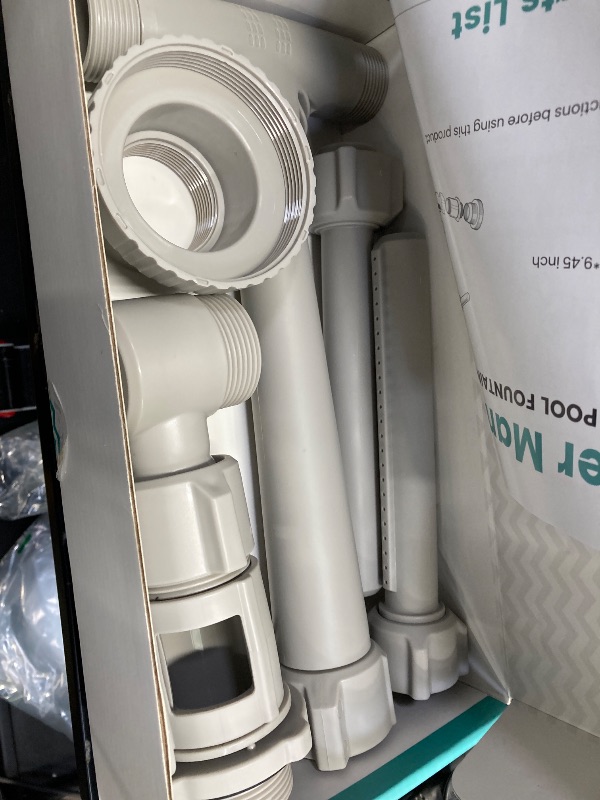 Photo 1 of [Patent Pending] POOLHACKER 2025 Upgrade Pool Fountain - Dual Spray Water Fountains for Above Ground/Inground Pools, 2-in-1 Adjustable Waterfall Pool Sprinkler Fountain (for in-tex & for Best-Way)