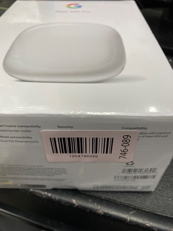 Photo 1 of Google Nest WiFi Pro - Wi-Fi 6E - Reliable Home Wi-Fi System with Fast Speed and Whole Home Coverage - Mesh Router - Snow