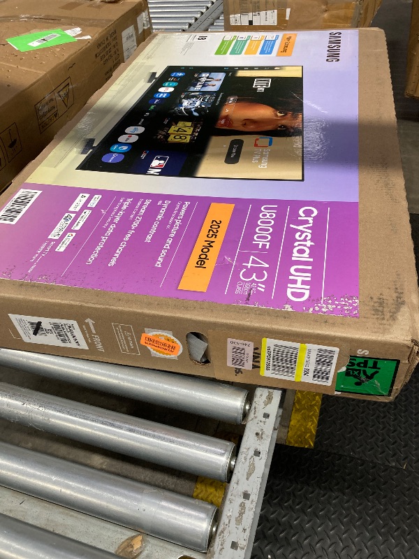 Photo 1 of Samsung 43-Inch Class Crystal UHD U8000F 4K Smart TV (2025 Model) Endless Free Content, Crystal Processor 4K, MetalStream Design, Knox Security, Alexa Built-in