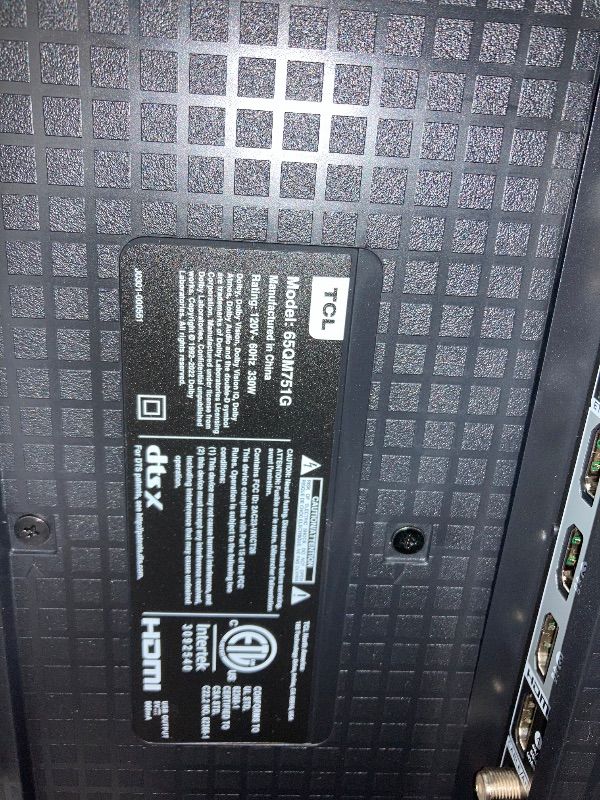 Photo 1 of *** IT DOESN'T WORK ONLY ON ARTS ****TCL 65-Inch QM7 QLED 4K Smart QD-Mini LED TV with Google TV (65QM751G, 2024 Model) Dolby Vision IQ, Dolby Atmos, HDR, Game Accelerator up to 240Hz, Voice Remote, Works with Alexa, Streaming Television
