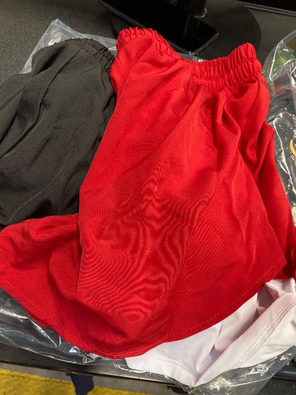 Photo 1 of ***2 SHORTS ONLY***1 MISSING***YOAKUKA Women's 2 in 1 Workout Shorts 3 Piece Gym Workout Yoga Running Biker Tennis Skirts Clothes Summer***2 SHORTS ONLY***1 MISSING***