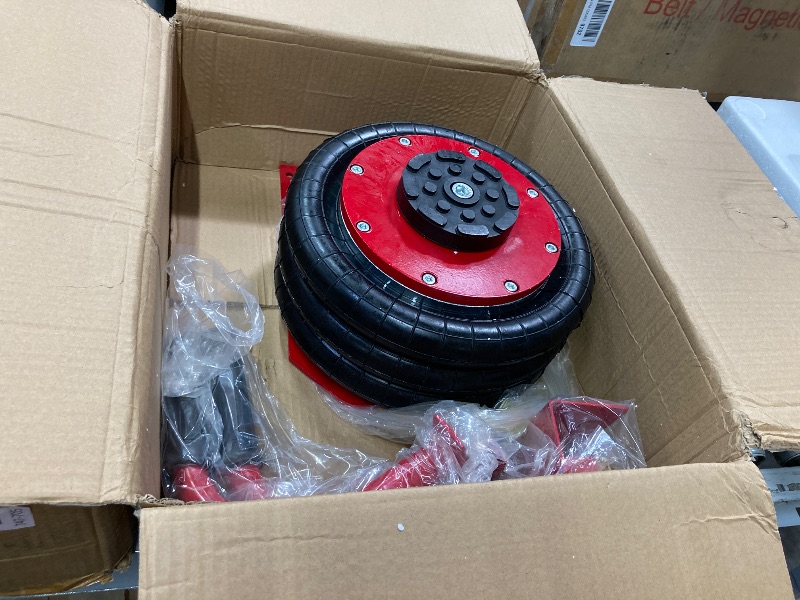 Photo 1 of ***The description is only to the reference**VEVOR Air Jack 3 Ton/6600 lbs Two Bag, Space-Saving Lifting up to 14.3" with 6 Steel Tubes & Thick Rubber Pad, Heightened Column, 3-8S Lifting Pneumatic Air Bag for Car Repair