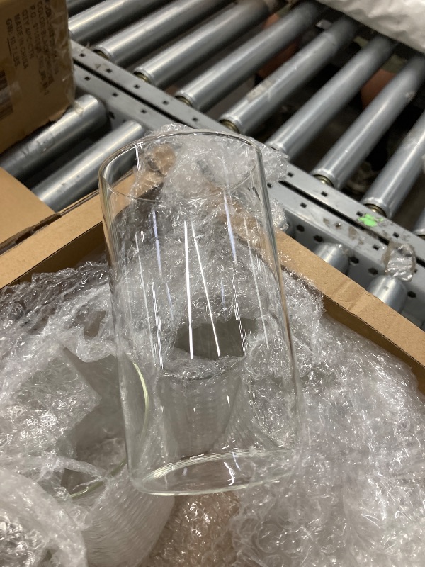 Photo 1 of **MISSING ONE VASE/ALL VASES 6 IN HIGH**12 Set Hurricane Candle Holder Glass Cylinder Vases for Centerpieces with 60000 vase Filler 300 No Hole Pearl 24 Floating Candles Wedding Centerpieces Vases for Table Decor 6' INCH HIGH VASES