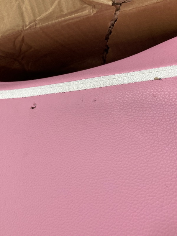 Photo 1 of ***(PARTS ONLY - SELLING AS PARTS ONLY)*** 
Sweetcrispy Video Game Desk Chair - Ergonomic Computer with Footrest and Comfy Lumbar Support, PU Leather Recliner with Headrest, Fixed Up Armrest, Height Adjustable with 360° Swivel, for Adults, Pink  ***(BOX R