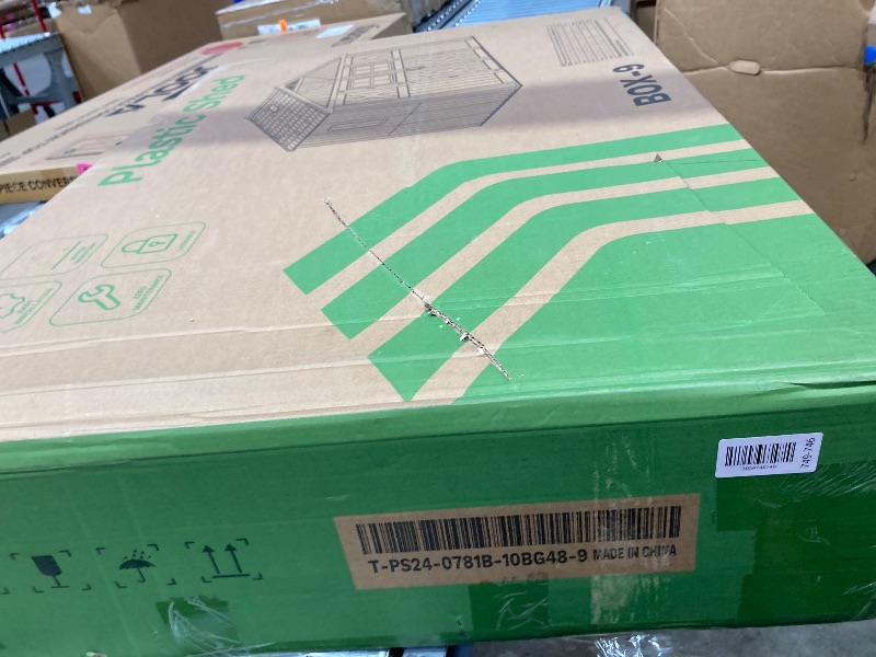 Photo 1 of **INCOMPLETE SET/BOX 9 ONLY**10x10 FT Plastic Storage Shed with Skylight & Windows & Lock