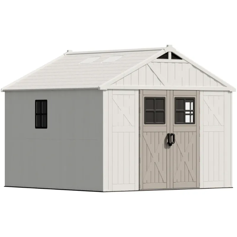 Photo 1 of ***BOX 2 ONLY/INCOMPLETE SET**10x10 FT Plastic Storage Shed with Skylight & Windows & Lock