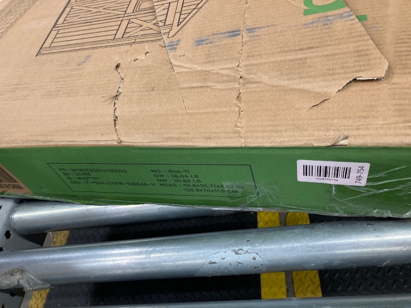 Photo 1 of **BOX 11 ONLY/MISSING PARTS/INCOMPLETE SET**
10x10 FT Plastic Storage Shed with Skylight & Windows & Lock