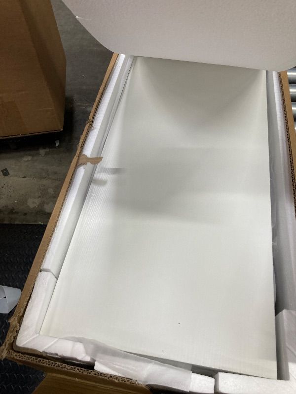 Photo 1 of ***Missing parts******Missing parts***Vabches Makeup Vanity Desk with Lights and 4 Drawers, White Vanity Set Makeup Table Lots Storage, 3 Lighting Colors, Large Size 39.4in(L)
