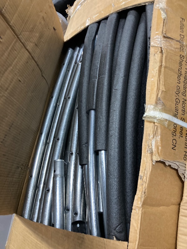 Photo 1 of ***Missing parts******Missing parts***FUNTOK 14 FT Trampoline with Enclosure Net for Kids Adults, 1300 LBS New Upgraded Recreational Backyard Trampolines with Waterproof Jump Mat Ladder for 7 Person
