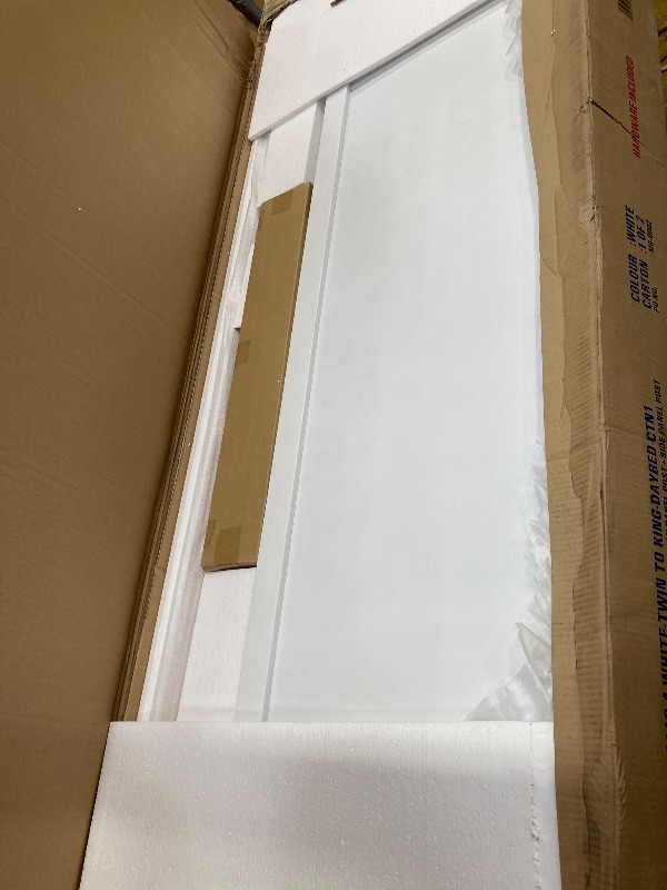 Photo 1 of **2 boxes**Baxton Studio Lucera Bobbin Daybed - Wooden Bed Frame with Turned Spindle Detailing, Classic Style Sofa Bed for Bedroom or Guest Room, Twin, White