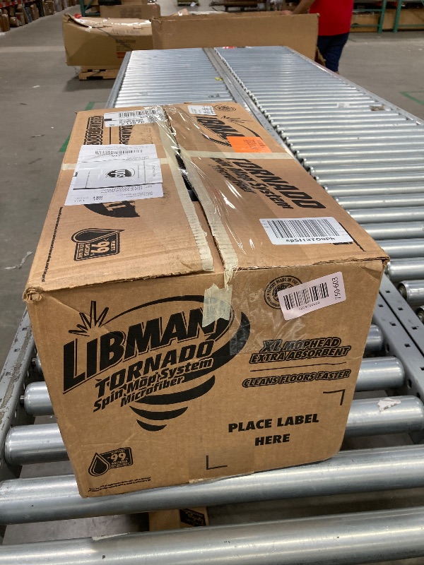 Photo 1 of **reference image**Libman Tornado Spin Mop System | Mop and Bucket with Wringer Set |Mops for Floor Cleaning | 1 Mop Head Included
