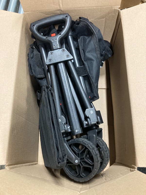 Photo 1 of **reference image**TANSTRIDER 200L Collapsible Foldable Wagon, Large Heavy Duty Wagon Cart with 440lbs Weight Capacity, Folding Utility Wagon with Brake for Camping, Garden, Sports, Picnic, Shopping (Black)
