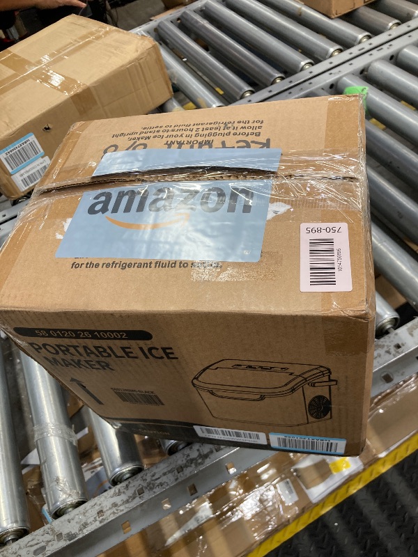 Photo 1 of **reference image**Euhomy Ice Maker Countertop, 9 Cubes Ready in 6 Mins, 26.8 lbs/24H, Self-Cleaning, Potable Ice Maker Machine with Ice Scoop and Basket for Home/Kitchen/Office