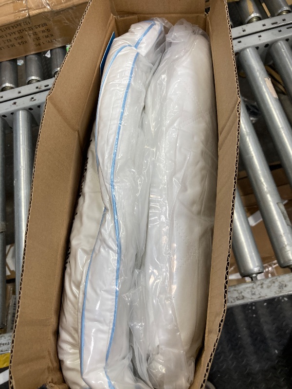 Photo 1 of **reference image**Dreamhood Goose Feather Down Pillows for Sleeping Soft Bed Pillow Standared Size Set of 2 Cooling Down Pillows for Twin Bed Made in USA with 100% Cotton Cover 20 x 26 Inches