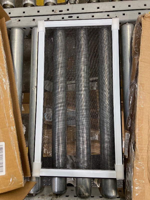 Photo 1 of **reference image**Treela 6 Pack Expandable Window Screens for House Adjustable Pre Framed Windows Replacement Horizontal 10" H x 19" - 36" W White Mobile Home Mesh Net Dust Protector for Basement House*reference image**