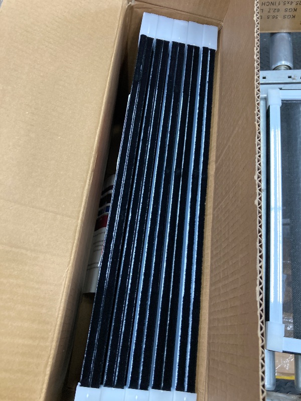 Photo 1 of **reference image**Treela 6 Pack Expandable Window Screens for House Adjustable Pre Framed Windows Replacement Horizontal 10" H x 19" - 36" W White Mobile Home Mesh Net Dust Protector for Basement House*reference image**
