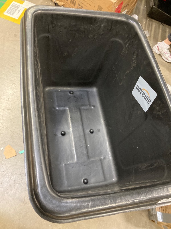 Photo 1 of ***SOME SCUFFS/SCRATCHES, NOT IN BOX /NO LID***Rubbermaid Cube Truck - 26X38x28-1/8 - Black - Black