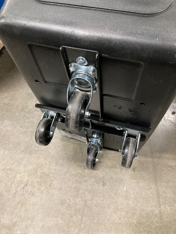 Photo 1 of ***SOME SCUFFS/SCRATCHES, NOT IN BOX /NO LID***Rubbermaid Cube Truck - 26X38x28-1/8 - Black - Black