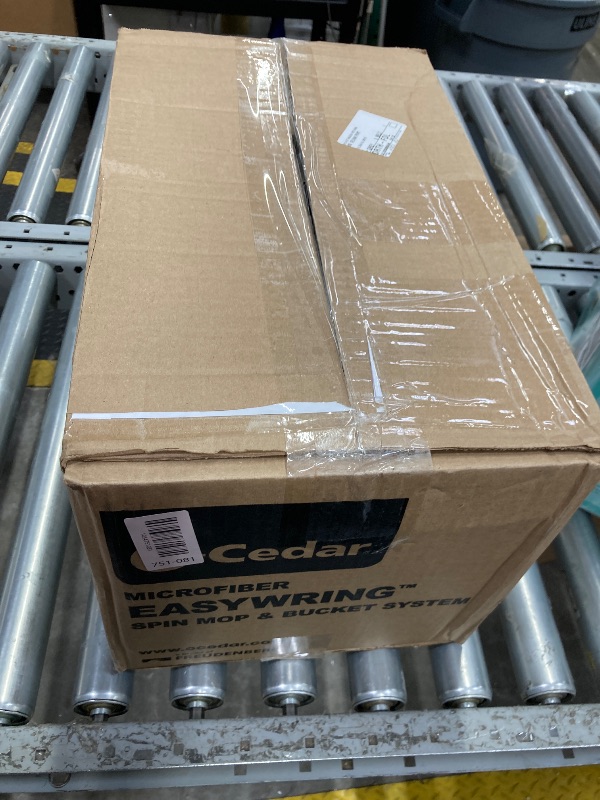 Photo 1 of ****Used****Dirty***O-Cedar EasyWring Microfiber Spin Mop, Bucket Floor Cleaning System, Red, Gray, Standard
