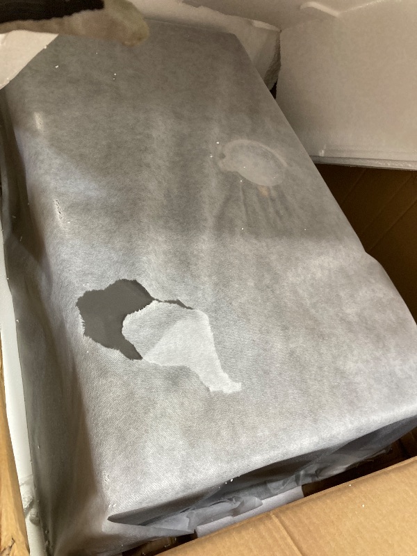 Photo 1 of **USED/DAMAGED FAUCET**SOMRXO 33x22 Drop In Kitchen Sink with Faucet Combo -33x22 Waterfall Kitchen Sink and Faucet Combo Set,16 Gauge Black Stainless Steel Waterfall Sink, 10" Deep Single Bowl Workstation Sinks