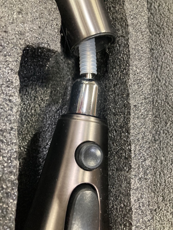 Photo 1 of **USED/DAMAGED FAUCET**SOMRXO 33x22 Drop In Kitchen Sink with Faucet Combo -33x22 Waterfall Kitchen Sink and Faucet Combo Set,16 Gauge Black Stainless Steel Waterfall Sink, 10" Deep Single Bowl Workstation Sinks