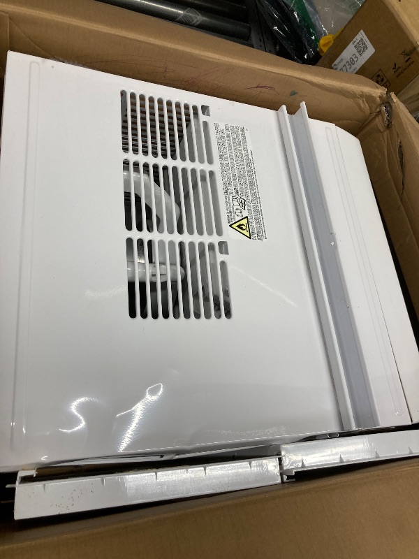 Photo 1 of **reference image**GE Window Air Conditioner 12,000 BTU for Rooms up to 550 sq ft., Wi-Fi Enabled, Energy-Efficient Cooling for Large Rooms, Easy Install Kit, Control Using Remote or Smartphone App, White