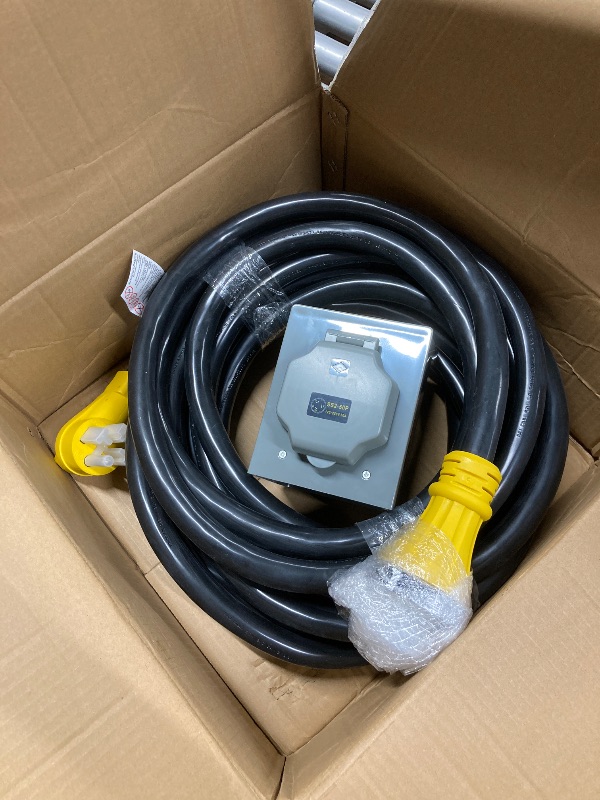 Photo 1 of **referente image**TOOLIOM 50 Amp Generator Power Inlet Box, NEMA SS2-50P Power Inlet Box and 50 Amp RV Power Extension Cord,  40 ft EMA 14-50P to SS2-50R Generator Extension Cord