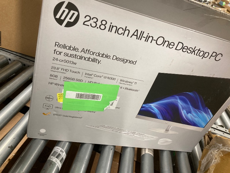 Photo 1 of **reference image**HP 23.8 inch All-in-One Desktop PC, FHD Display, Intel Core i3-N300, 8 GB RAM, 256 GB SSD, Intel UHD Graphics, Windows 11 Home, 24-cr0030 (2023), Shell White
