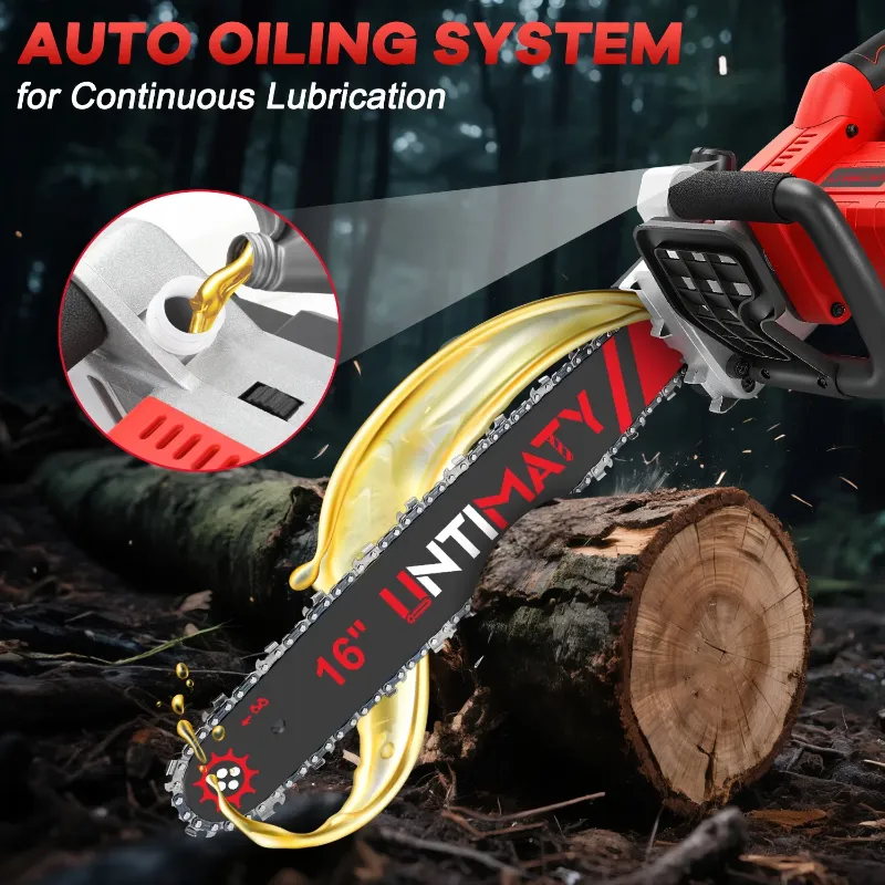 Photo 1 of **reference image*8UNTIMATY Battery Chainsaw 16 inch Electric Chainsaw Cordless Chain Saw with Battery and Charger for Wood Cutting and Tree Trimming