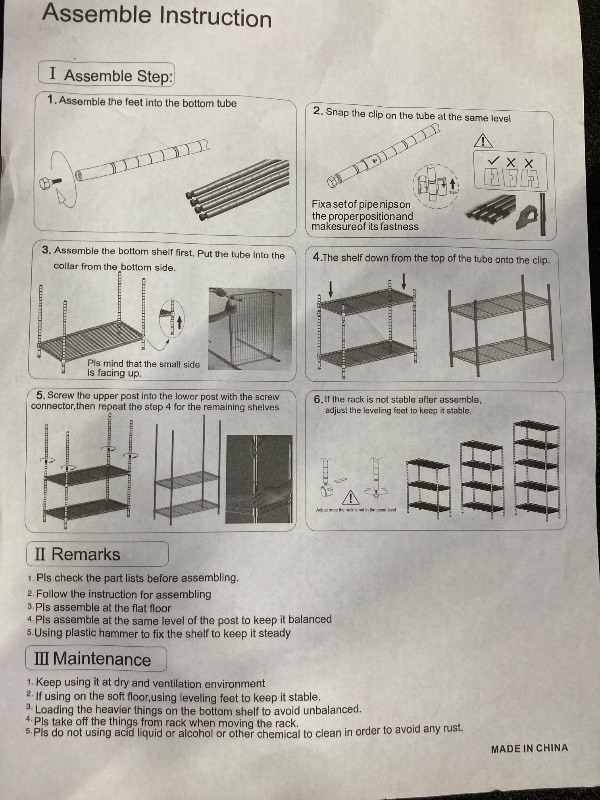 Photo 1 of *8reference image**REIBII 71" H Metal Shelves 6 Tier Wire Shelving Unit 1200LBS Adjustable Shelving Units and Wire Shelf Storage Rack Shelf Metal Shelving, Dorm Storage Shelves, 71" H x 29" W x 14" D