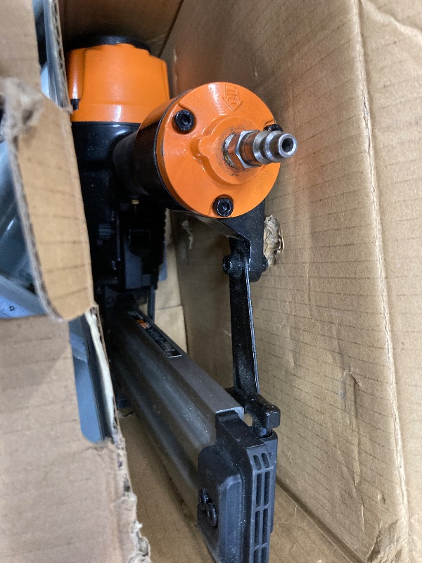 Photo 1 of **MISSING PARTS/ONLY THE TOOL**Freeman PCTN64 Pneumatic 14-Gauge T Nailer, 5/8"–2-1/2" Nails, Heavy Duty Concrete & Steel Nail Gun for Plywood, Decking, Furring, Fencing, Subflooring, Siding, and Soffits