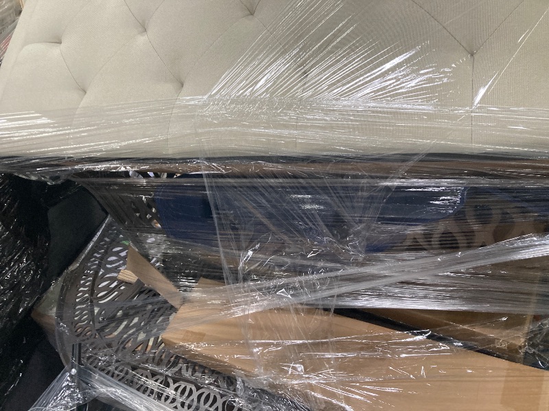 Photo 1 of ********no return no refund ********* pallet of different wooden items for example bed, mirrors, chairs, tables and much more returns are not accepted final sale