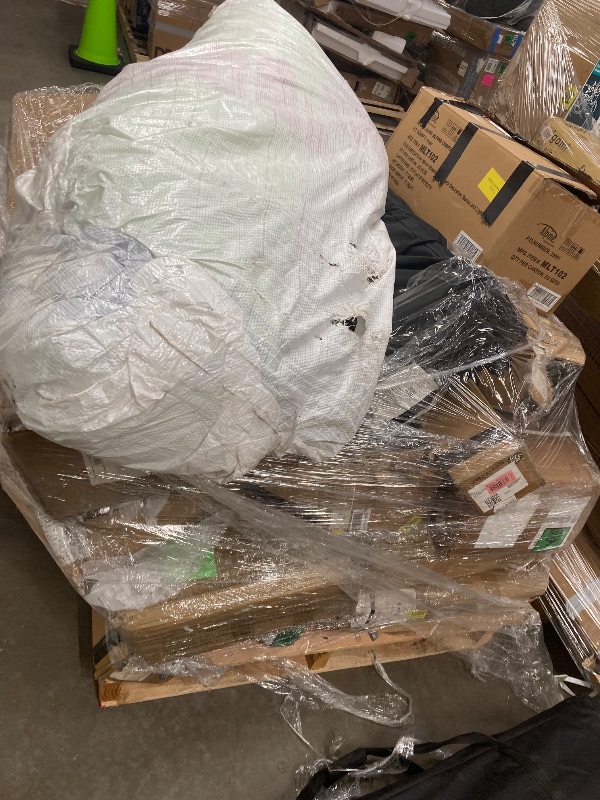 Photo 1 of ********no return no refund ********* pallet of different wooden items for example bed, mirrors, chairs, tables and much more returns are not accepted final sale