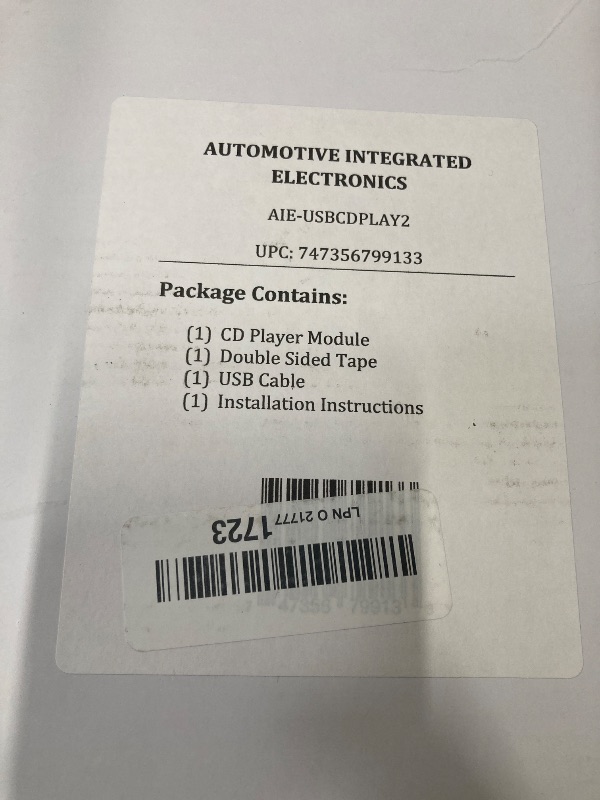 Photo 1 of (AIE)-USBCDPLAY2 - Integrated Car/Vehicle CD Player via USB Data Port Factory Radio Connection – (For Vehicle Compatibility - Review Fit Chart in Images)