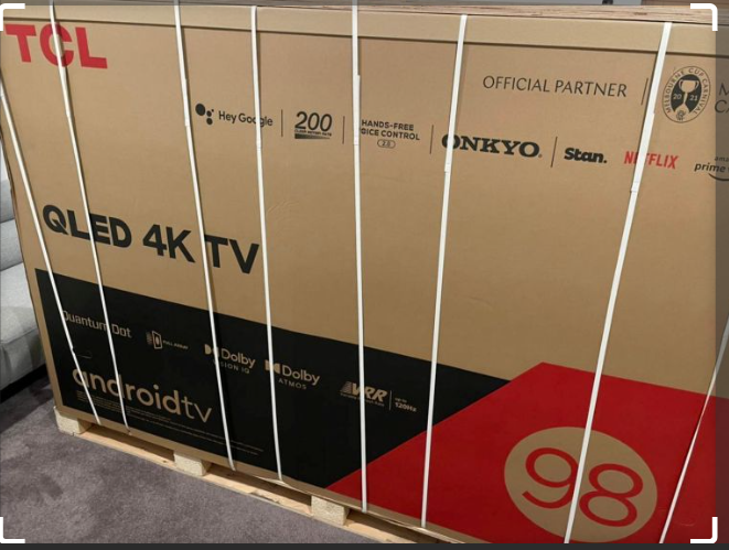 Photo 1 of *****This new one was factory sealed, it was tested, the photos for some reason were not saved********TCL 98-Inch Q65 QLED 4K UHD Smart TV with Google TV (98Q651G, 2024 Model) Dolby Vision, Dolby Atmos, HDR Pro+, Game Accelerator Enhanced Gaming, Voice Re
