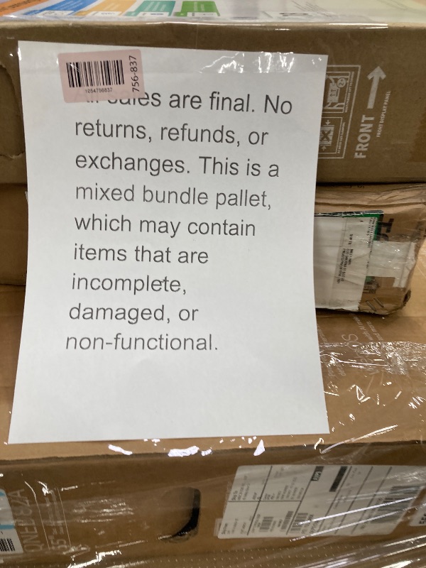 Photo 1 of ********No returns***No refund*******TV pallet doesn't work, only for parts of different brands and sizes. Some turn on, others don't. Broken screens, possibly missing cables and remote control. Returns not accepted. Final sale, approximate retail price o