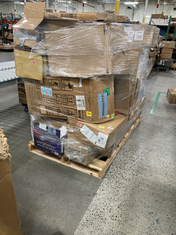Photo 1 of ********no return no refund ********* pallet of different wooden items for example bed, mirrors, chairs, tables and much more returns are not accepted final sale