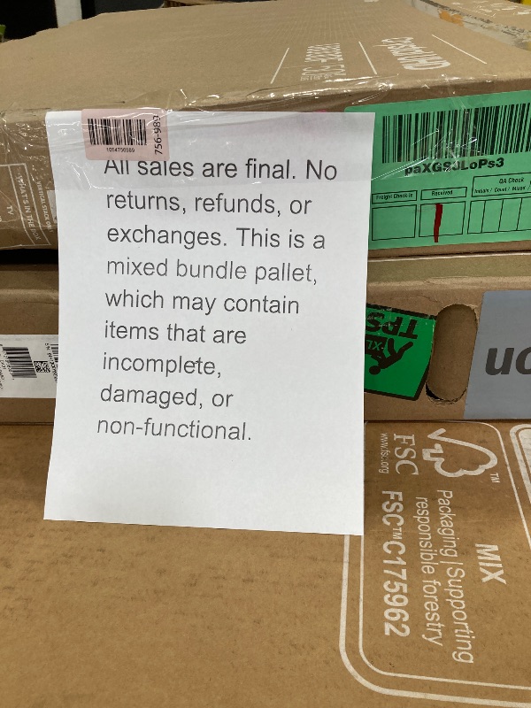 Photo 1 of ********No returns***No refund*******TV pallet doesn't work, only for parts of different brands and sizes. Some turn on, others don't. Broken screens, possibly missing cables and remote control. Returns not accepted. Final sale, approximate retail price o