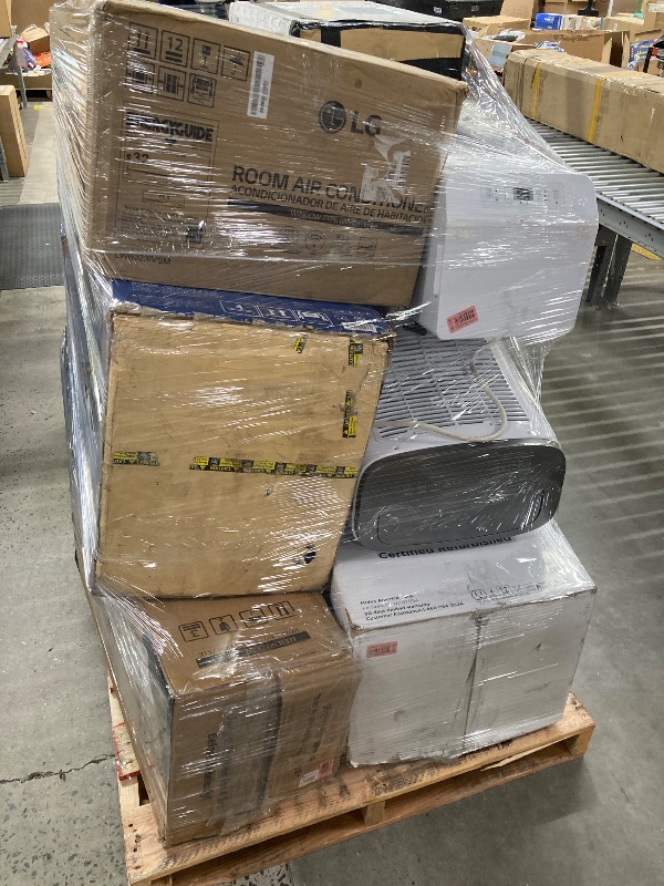 Photo 1 of ****no returns accepted***** final sale *****pallet with air conditioners and possible some fans only for parts, remote control or some part may be missing this pallet also contains small miscellanious item retail price is estimated for parts.