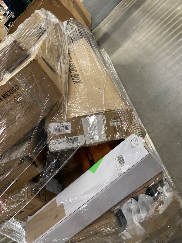 Photo 1 of ********no return no refund ********* pallet of different wooden items for example bed, mirrors, chairs, tables and much more returns are not accepted final sale