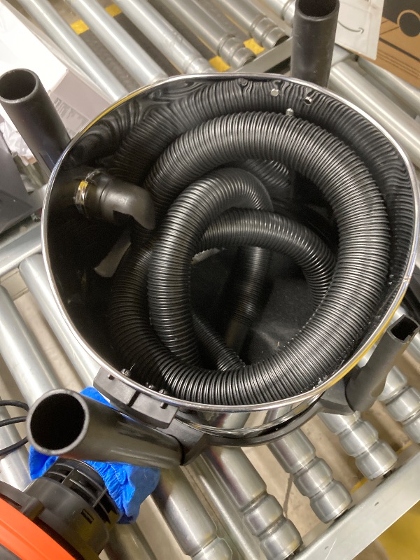 Photo 1 of ***(USED, DAMAGE -SELLING AS IS)*** Armor All VO408S 0901 4 Gallon 3 Peak HP Stainless Steel Wet/Dry Vacuum, Orange**USED**