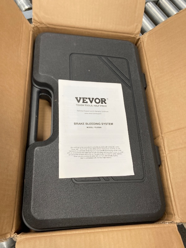 Photo 1 of VEVOR Brake Master Bleeder Kit, 12 Pcs, Professional Brake Bleeder Adapter Set with Complete Kit & Handle, Durable Brake Bleeder Adapter for Brake Fluid Filling Fit for Most New & Old Vehicles**USED**